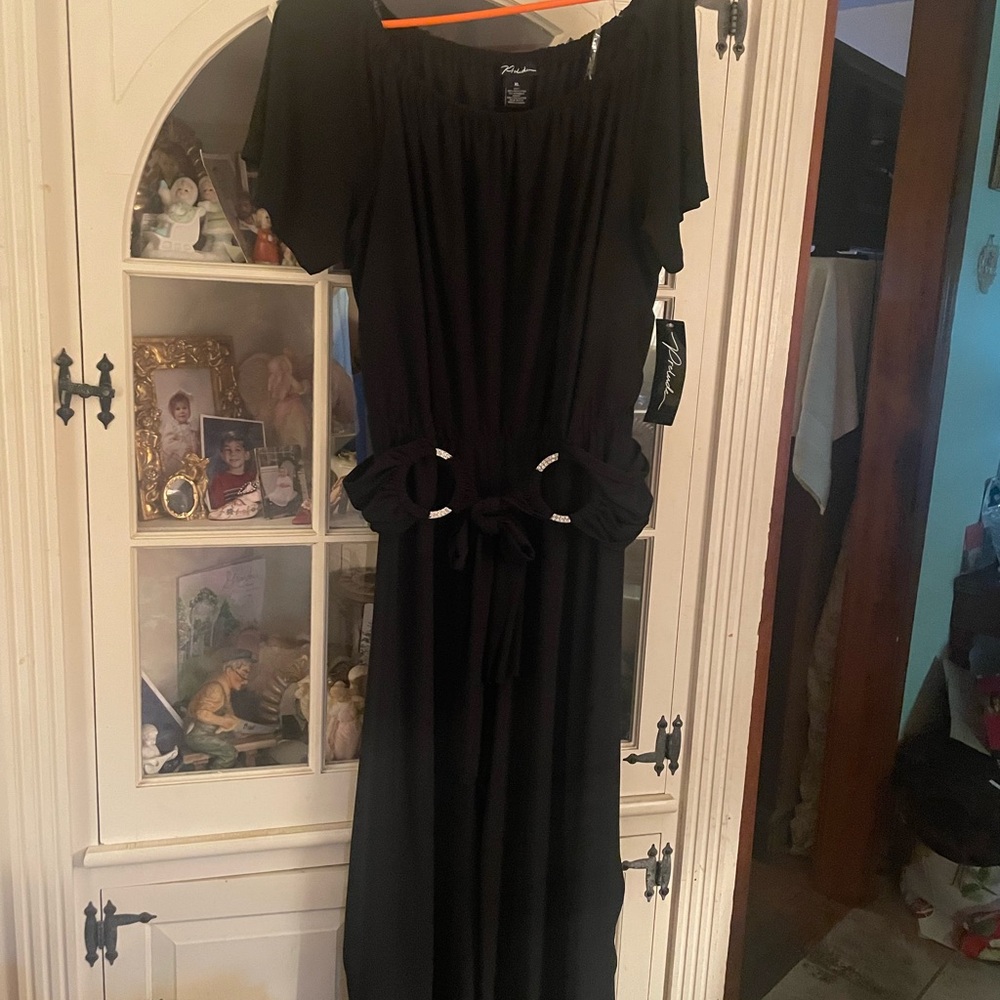 Black Flutter Sleeve Jumpsuit for Cocktail